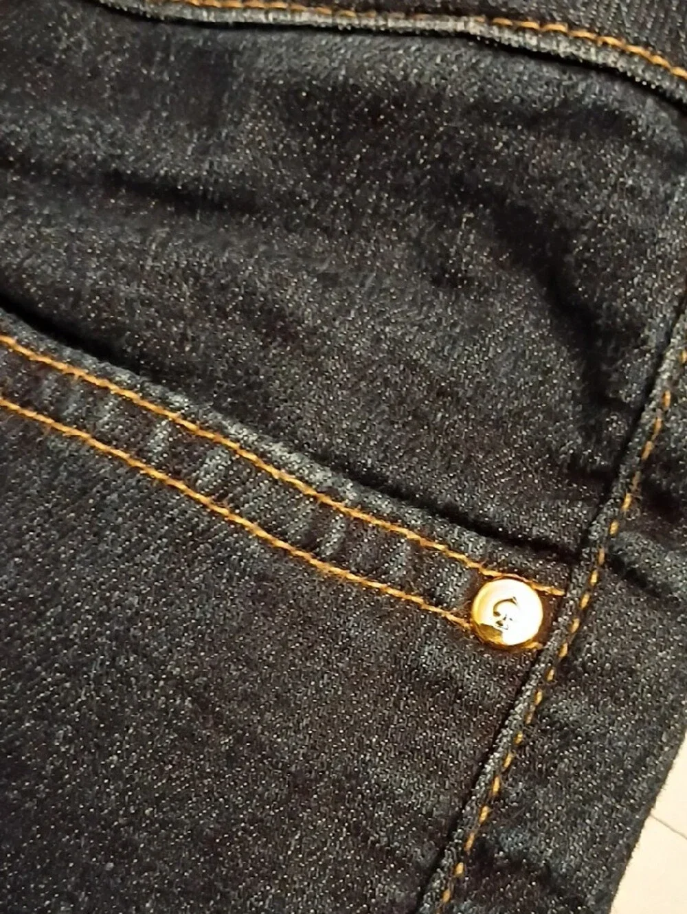 kate spade Dark Blue Bootcut Jeans with Contrast Stitching